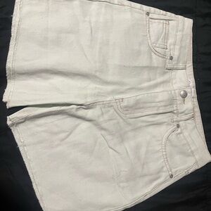Women's Classic White Denim Shorts